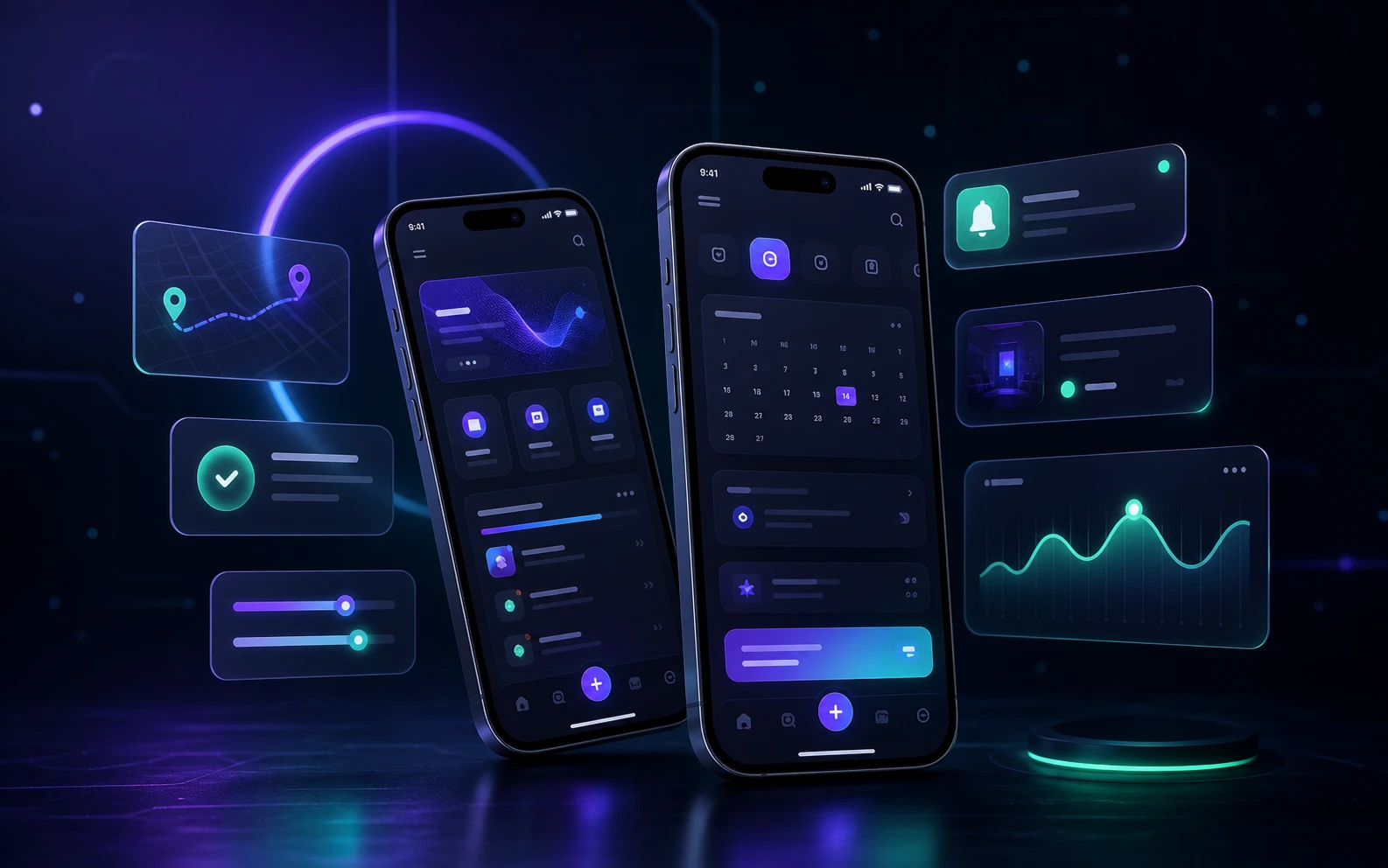 Premium mobile service app interface